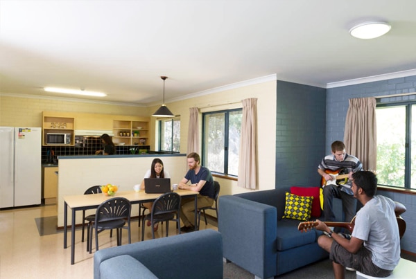 Student lounge and kitchen in each flat